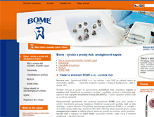 Tablet Screenshot of bome.cz